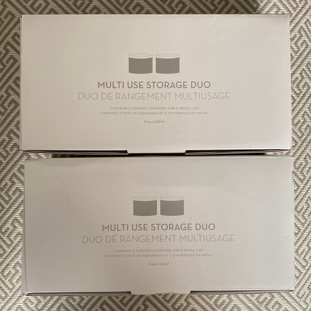 Z Gallerie Multi Use Storage Duo x 2 sets (4 total) BNIB